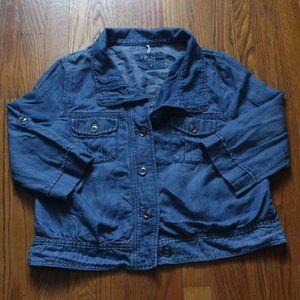 Ann Taylor LOFT Button Down Denim Top